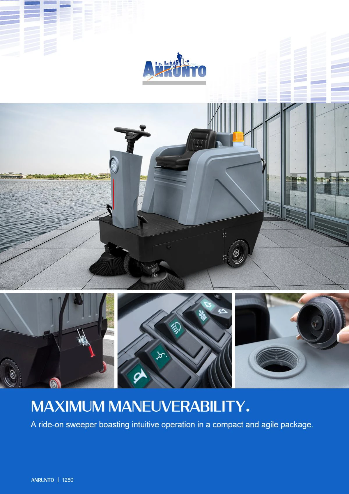 1250 Ride On Floor Sweeper 1250 Ride On Floor Sweeper