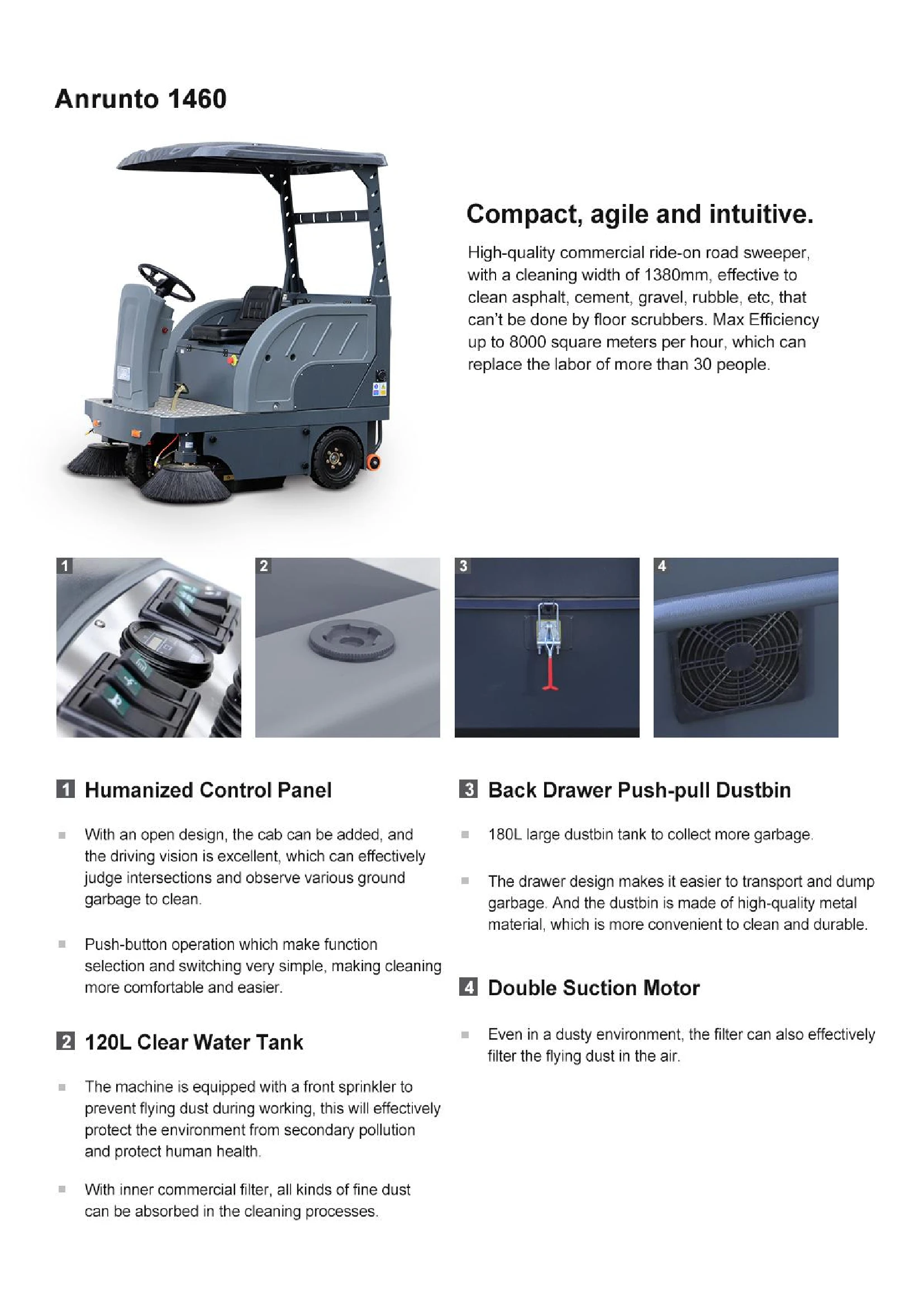 1460 Ride On Floor Sweeper 1460 Ride On Floor Sweeper