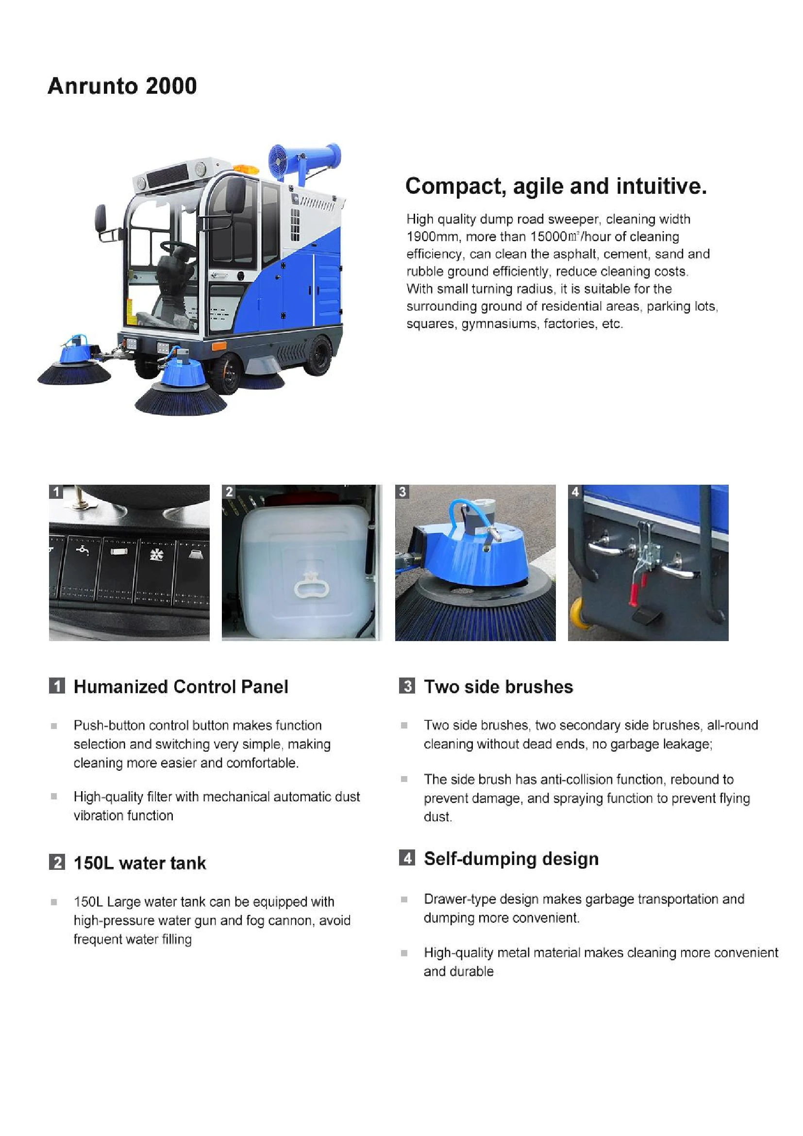 2000 Ride On Floor Sweeper