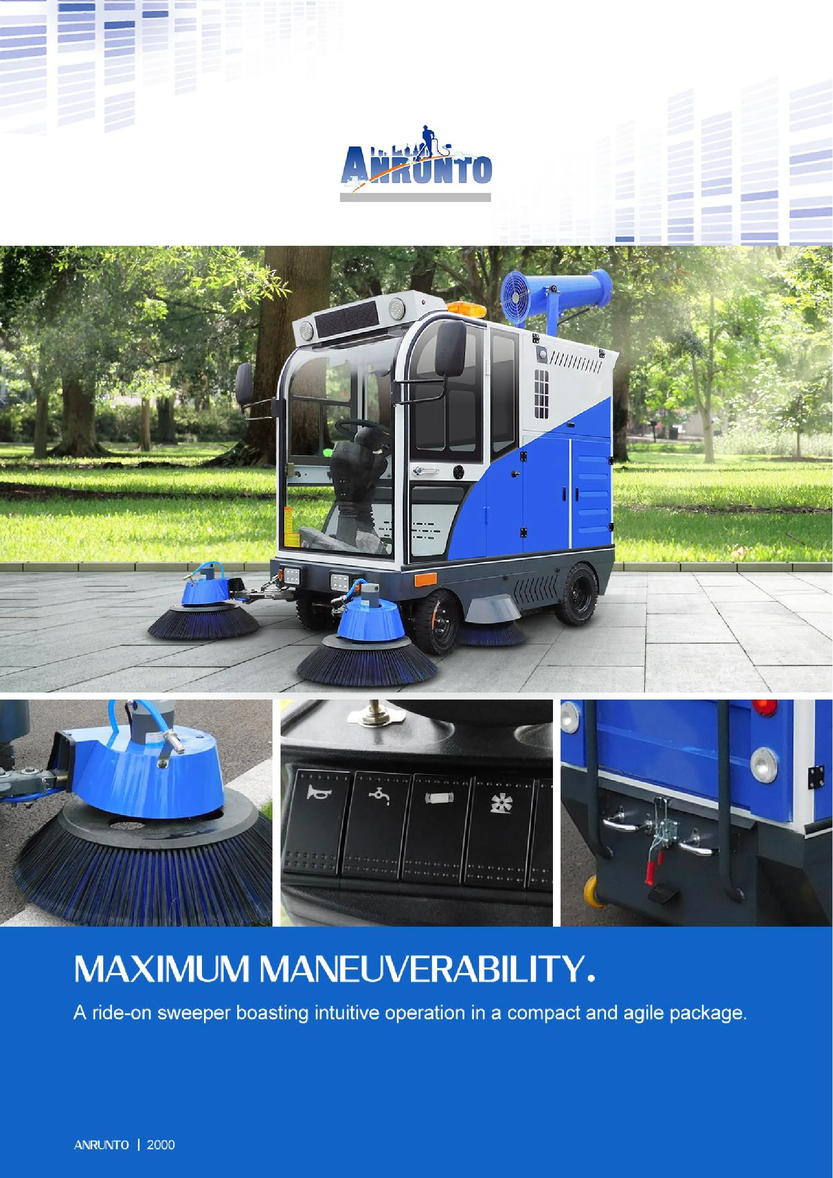 2000 Ride On Floor Sweeper