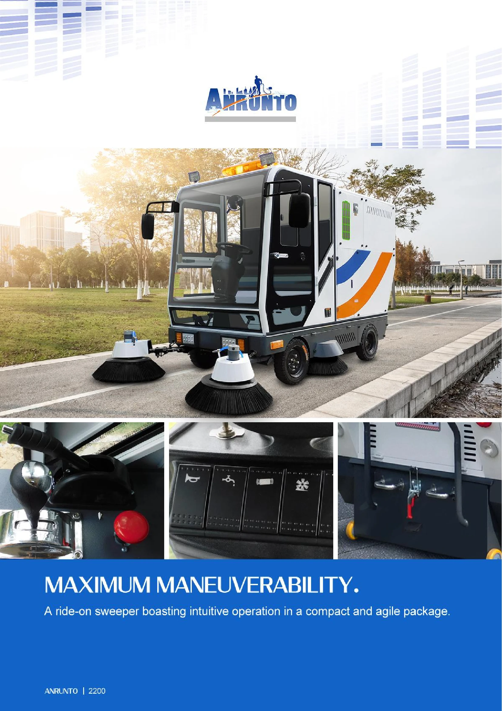 2200 Ride On Floor Sweeper