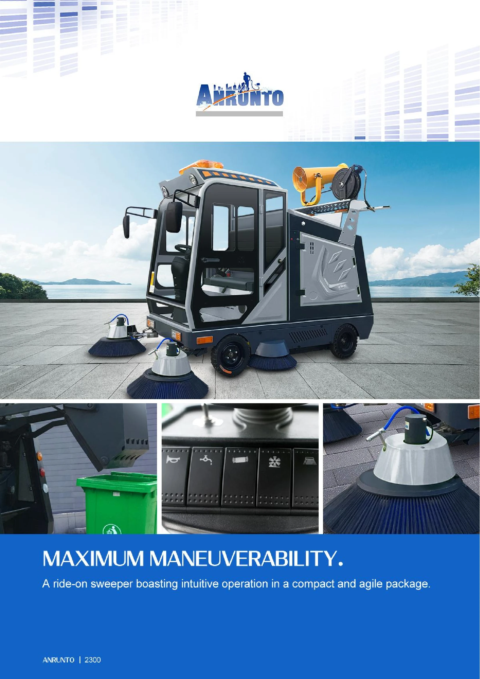 2300 Ride On Floor Sweeper